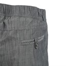 Pantalon de cuisine Works Urban Jogger 257 à fines rayures noires et blanches M